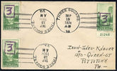 US Virginia, Three Square 740 Fancy Cancel Cover
